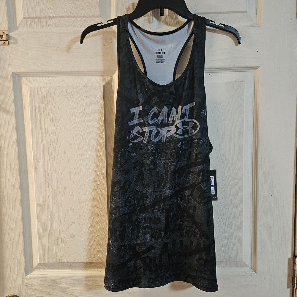 Under Armour Women’s Alter Ego HeatGear Compression Tank Top: BLACK: NWT: SZ XL